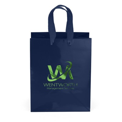 Crystal™ - Gloss Eurotote - Foil Print (7 3/4" x 4 3/4" x 9 3/4")